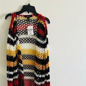 New long knitted cover, beautiful colors, heavy knitting material.